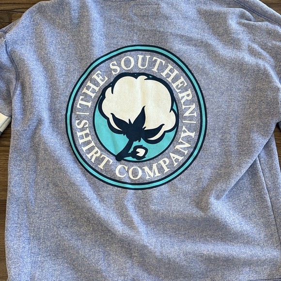 Womens The Southern Shirt Company Hoodie Size L Large Kangaroo Pockets Blue Soft - Picture 10 of 14